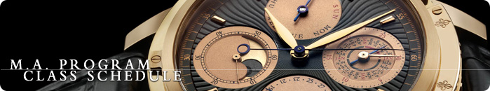 M.A. Program Class Schedule: Program start date: September 2010