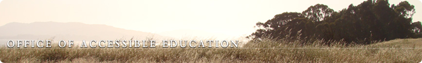 Office of Accessible Education Office of Accessible Education