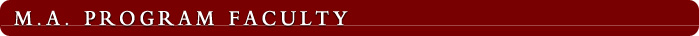 M.A. Program Faculty: Stephanie Z. Chen, PhD M.A. Program Faculty: Stephanie Z. Chen, PhD