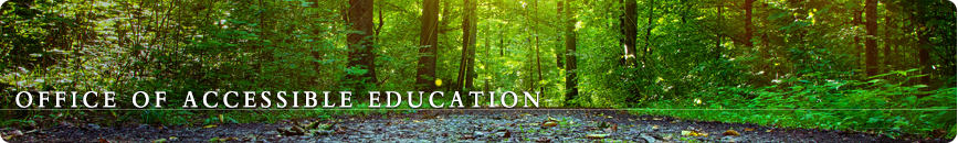 Office of Accessible Education Office of Accessible Education